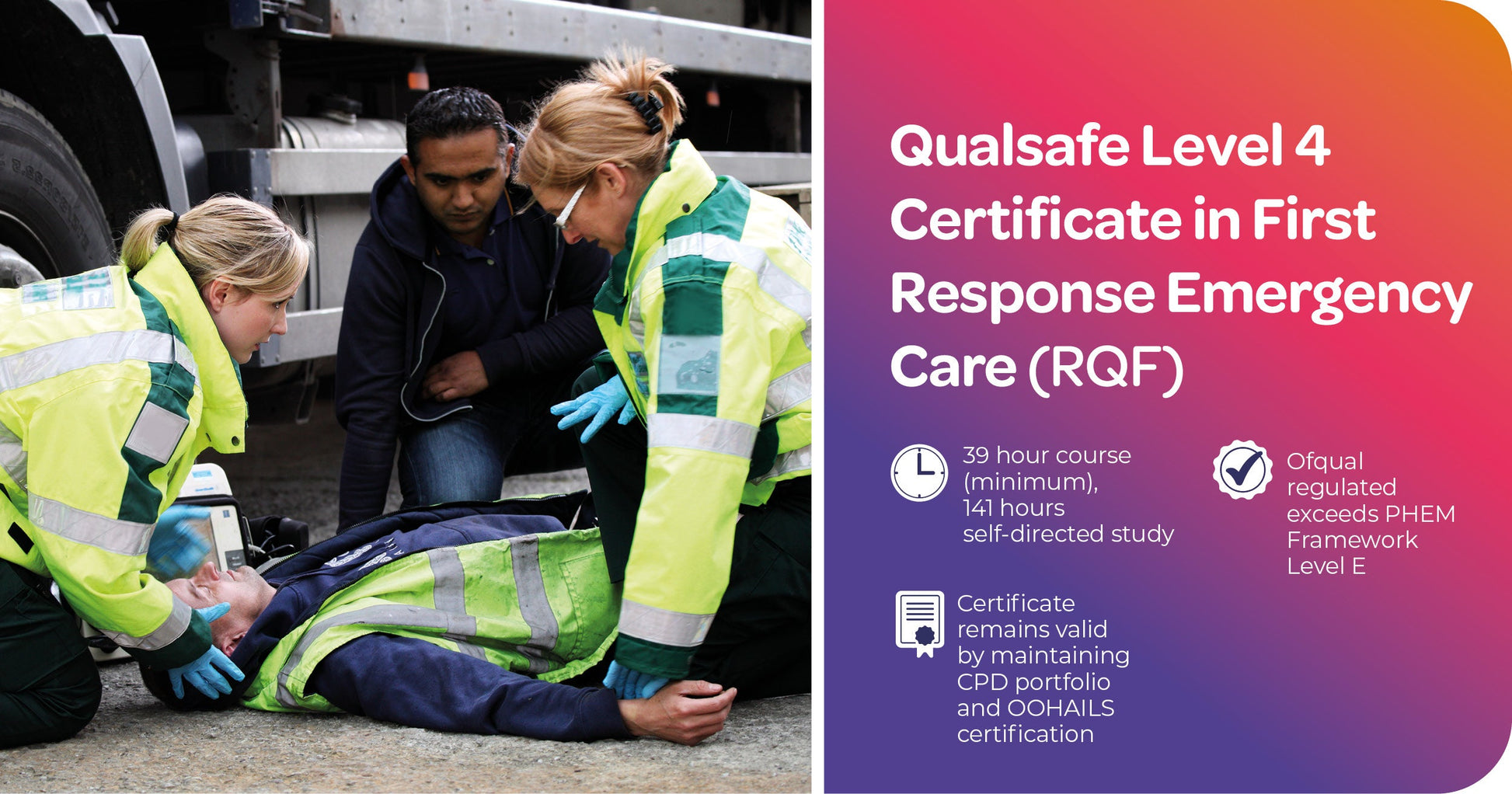 Qualsafe Level 4 Certificate in First Response Emergency Care (RQF) - Apex Medical & Rescue